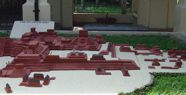 relief map Copan Ruins