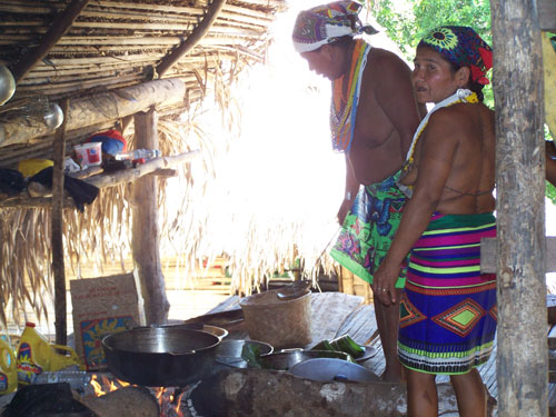 cooking fish for lunch